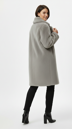 Teddy Mantel mit Oversized-Schnitt