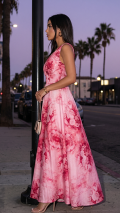 Rosa Fiamma Maxikleid