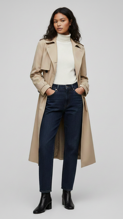 Eleganter Camel Trenchcoat Chelsea