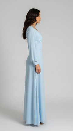 Elegantes Hellblaues Abendkleid