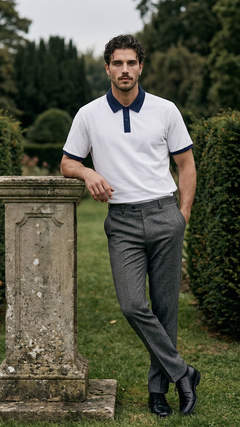Evan Contello Knit Polo