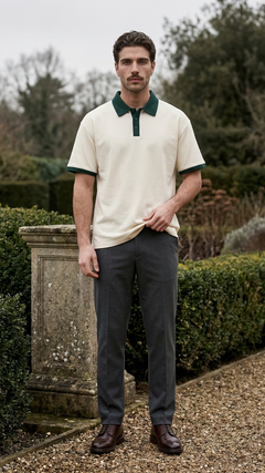 Evan Contello Knit Polo