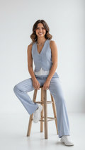 Skyline-Chic Patchwork-Weste