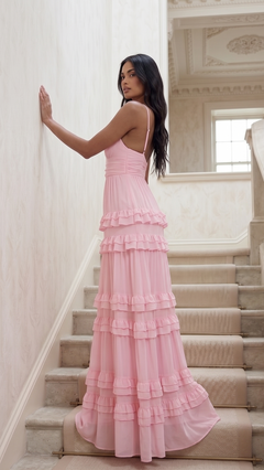 Rosa Nuvola Maxikleid