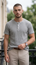 Henley Grigio Shirt