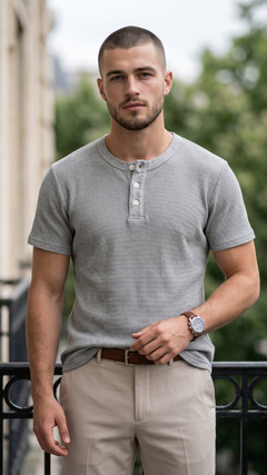 Henley Grigio Shirt