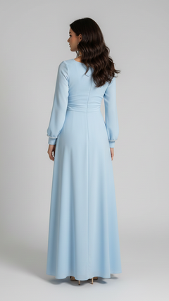 Elegantes Hellblaues Abendkleid