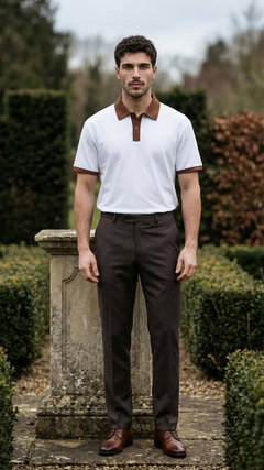 Evan Contello Knit Polo