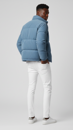 Virale Cord-Pufferjacke