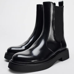 Elegante Chelsea Boots aus echtem Leder