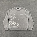 Moderner Sweater mit abstraktem Design