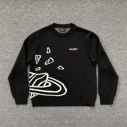 Moderner Sweater mit abstraktem Design